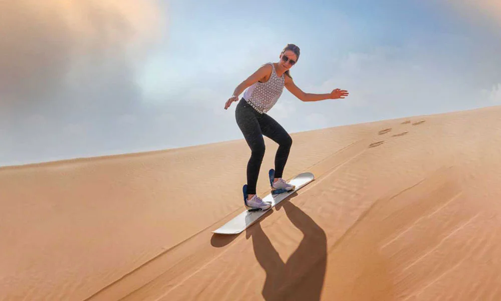 Sandboarding in Dubai