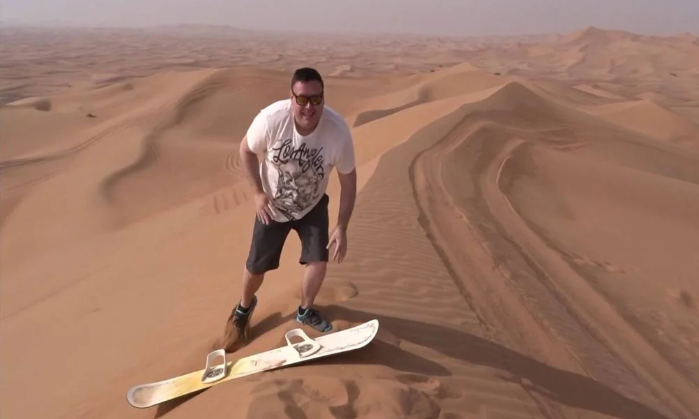 Sandboarding in Dubai