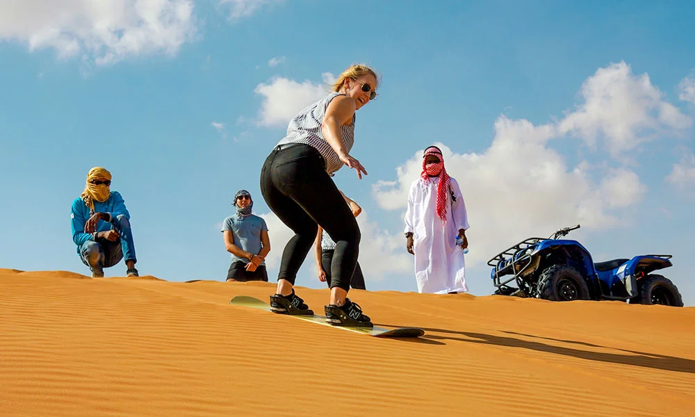 Sandboarding in Dubai