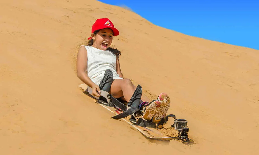 Sandboarding in Dubai