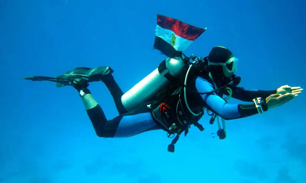 Snorkelling In Clear Waters Of Aqaba, Jordan