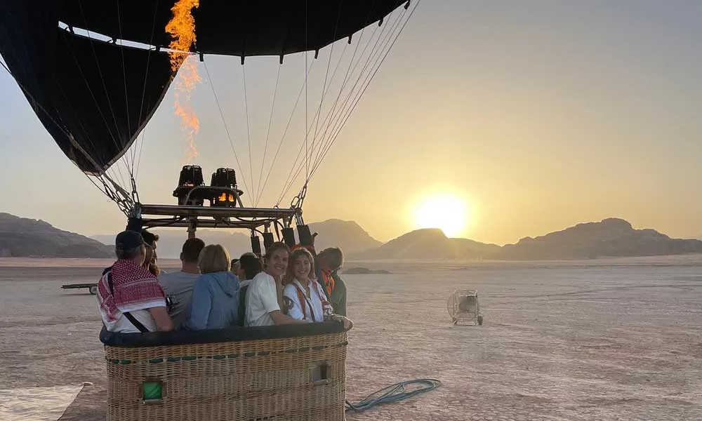 Hot Air Ballooning In Wadi Rum, Jordan