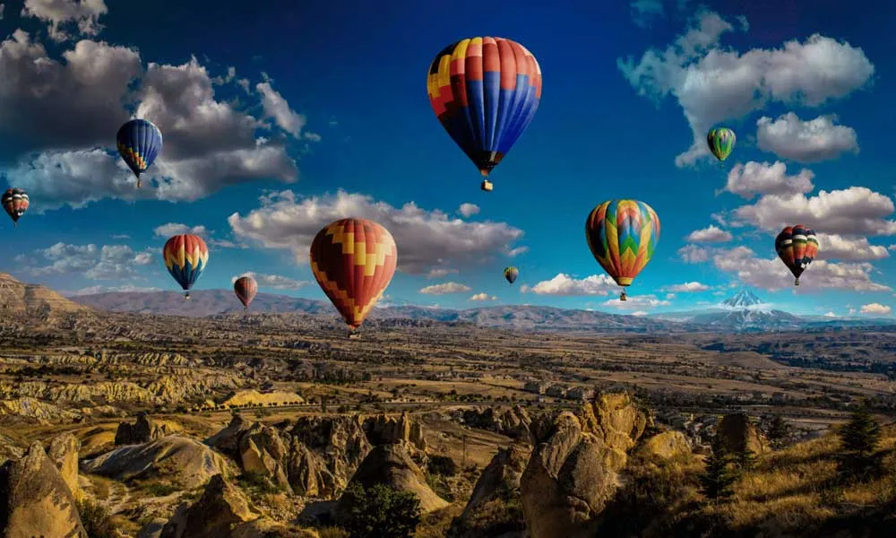 Hot Air Ballooning In Wadi Rum, Jordan