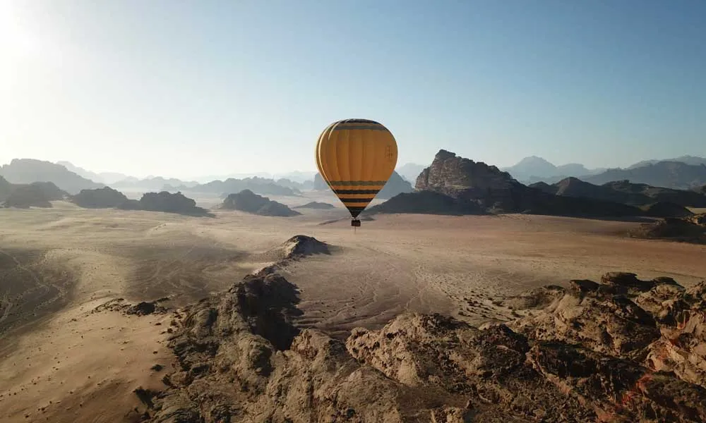 Hot Air Ballooning In Wadi Rum, Jordan