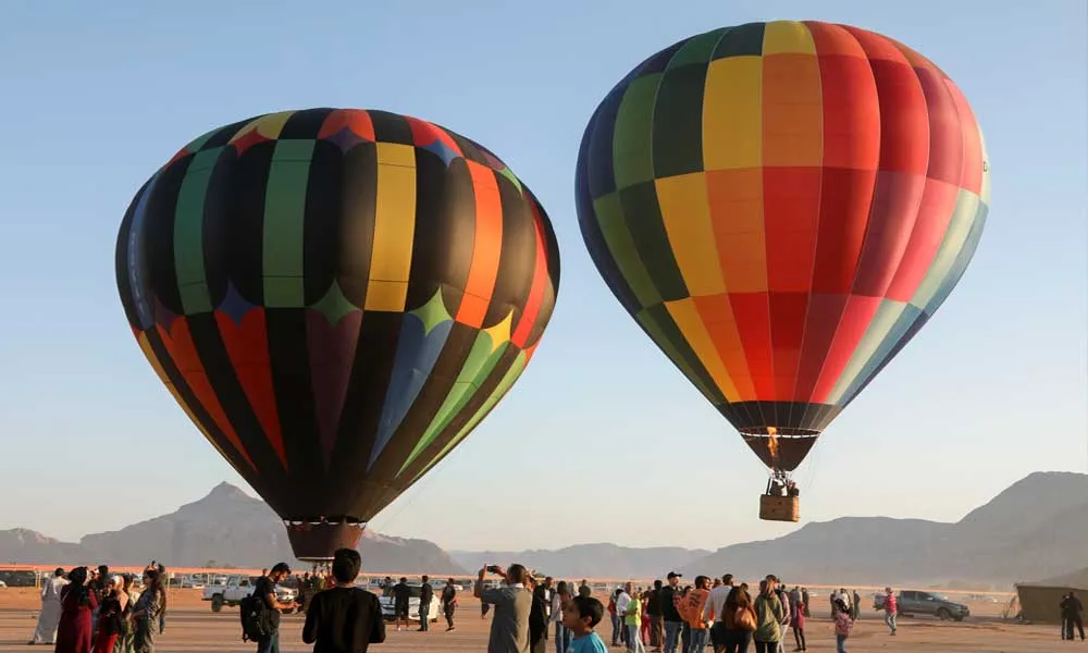 Hot Air Ballooning In Wadi Rum, Jordan