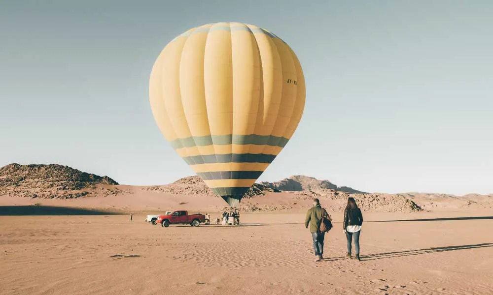 Hot Air Ballooning In Wadi Rum, Jordan