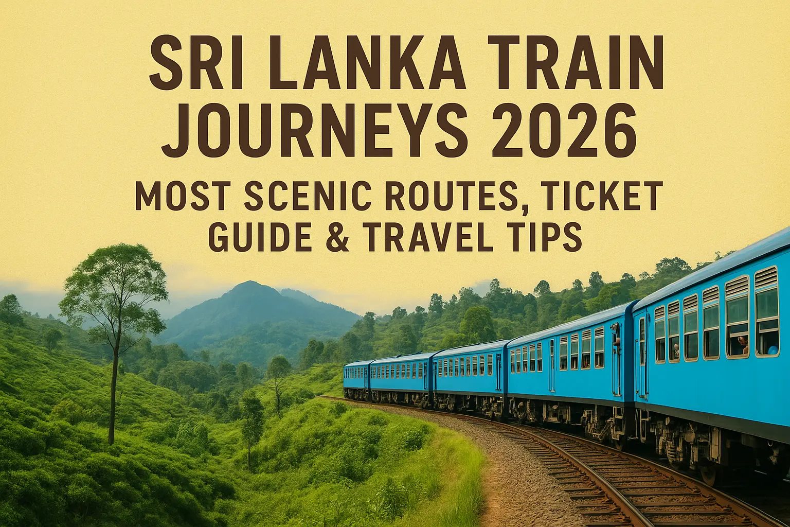 Sri Lanka Train Journeys 2026: Most Scenic Routes, Ticket Guide & Travel Tips