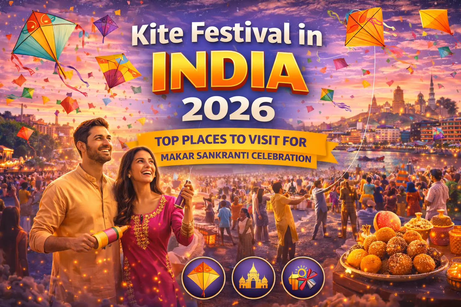 Kite Festival in India 2026 | Top Places to Visit for Makar Sankranti Celebration