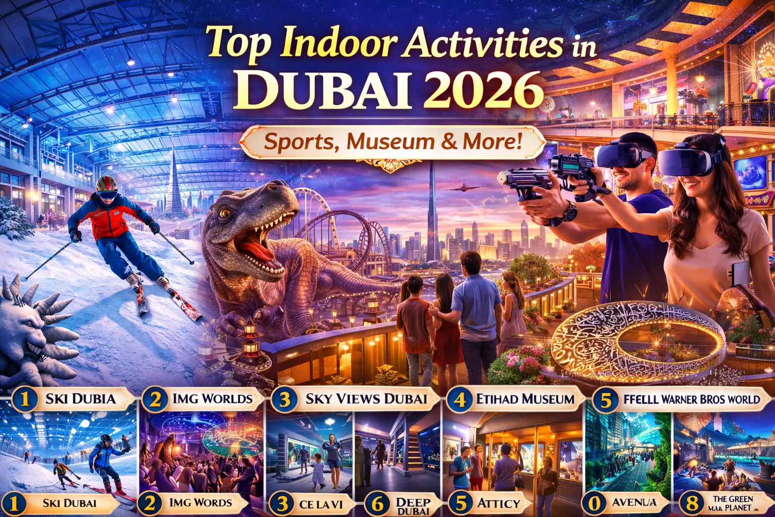 Top Indoor Activities In Dubai 2026 | Sports, Museum & More!