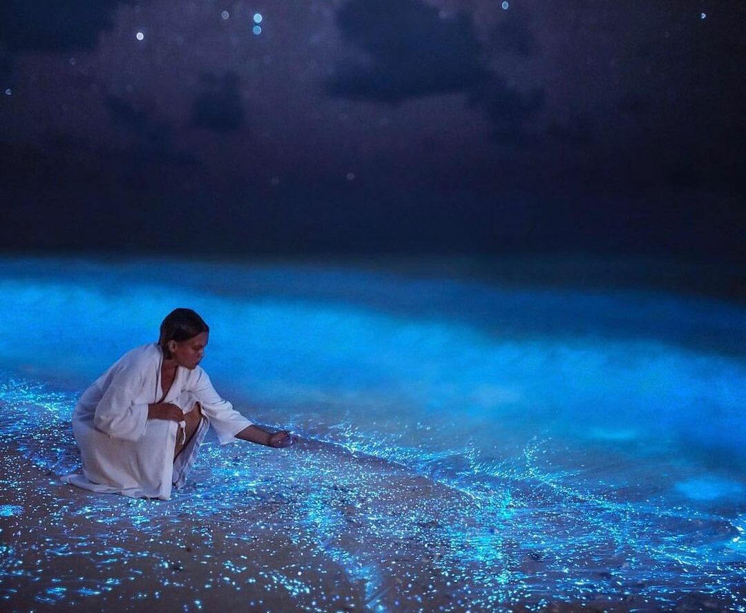 Maldives Glowing Beach