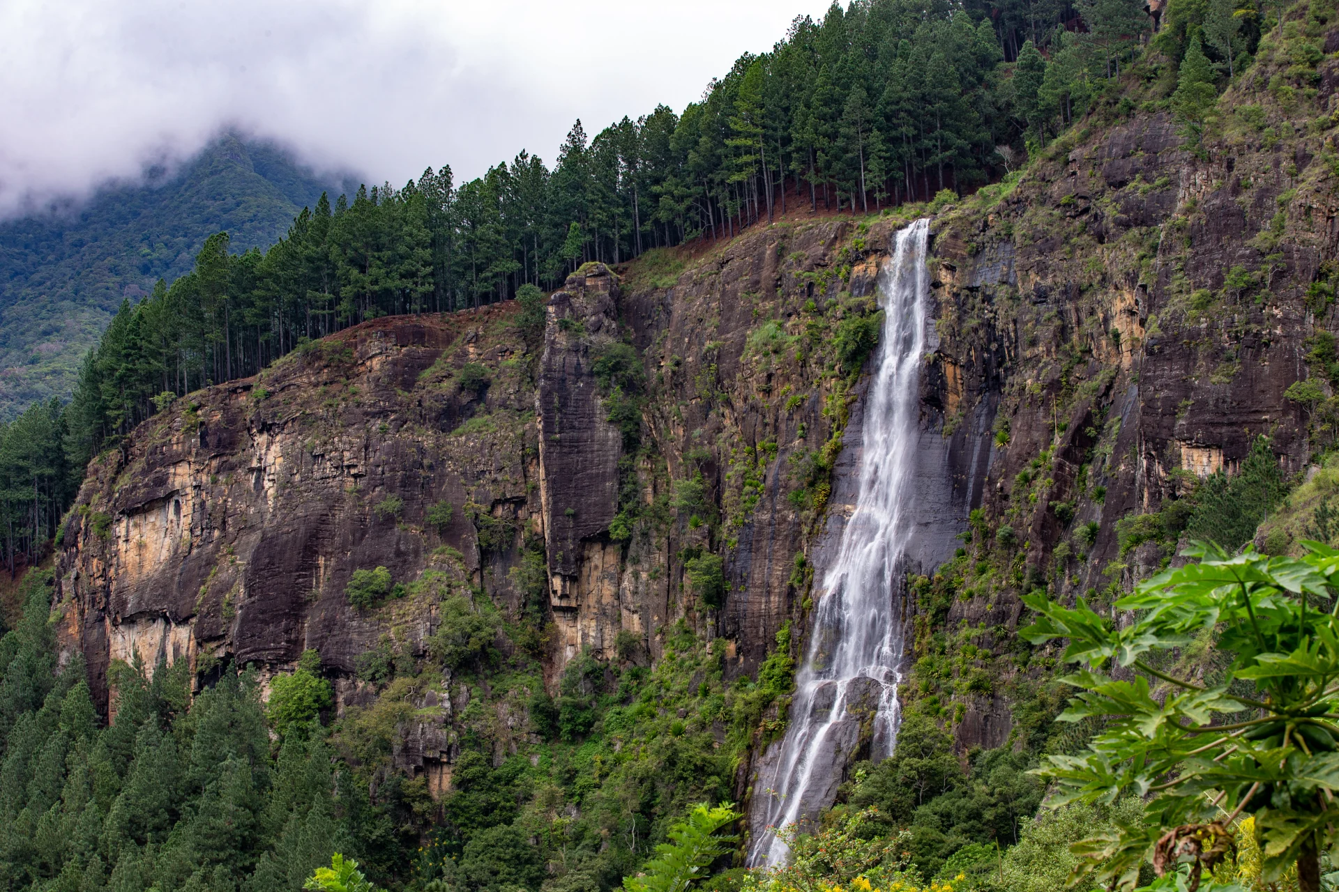 Bambarakanda Falls in Sri Lanka