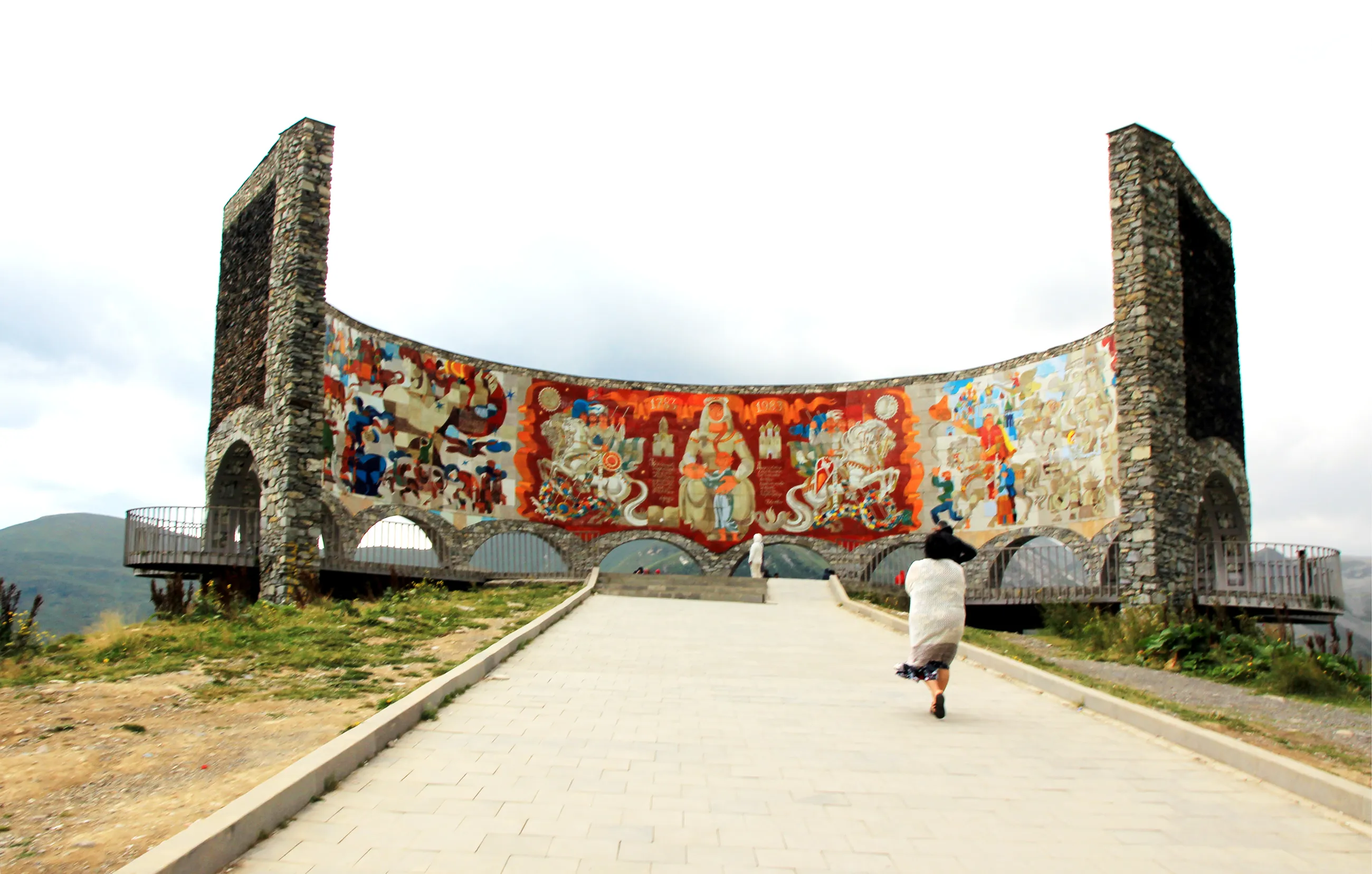 Russian Georgian Friendship Monument in Georgia