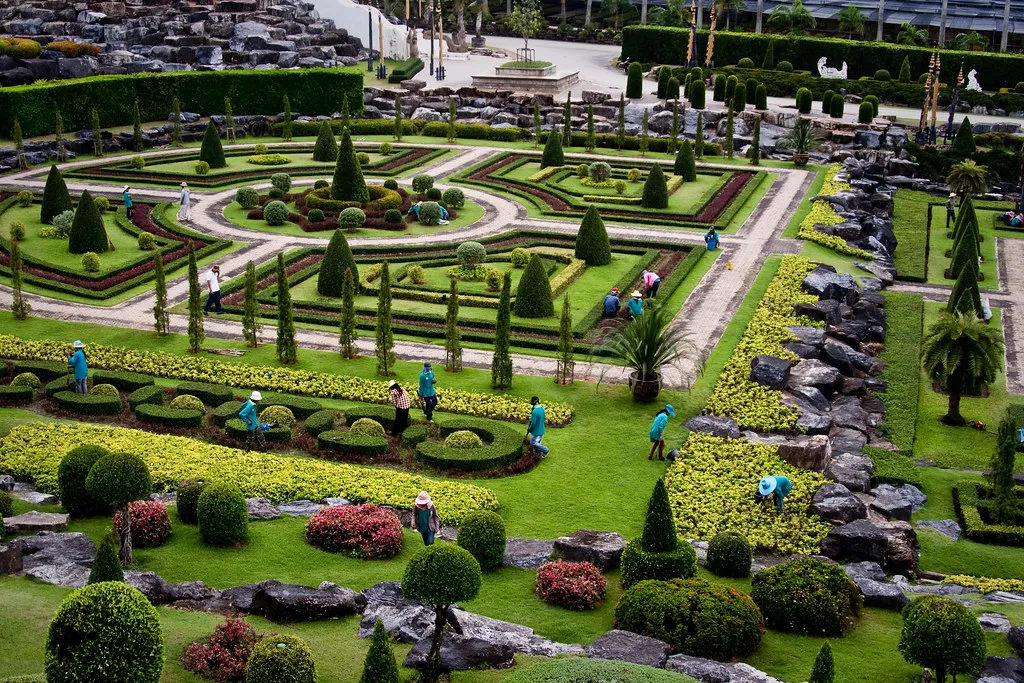 Nong Nooch Tropical Botanical Garden in Thailand