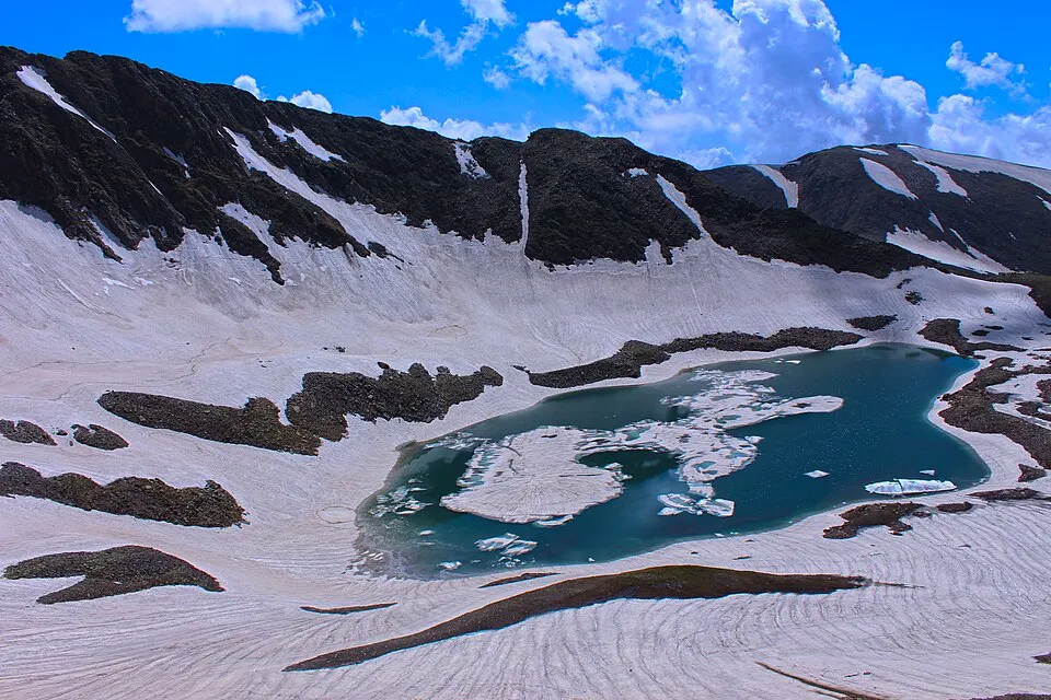 Alpather Lake in Kashmir
