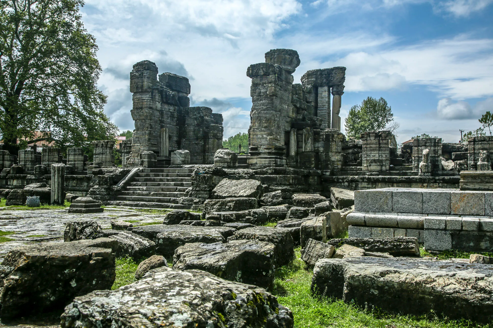 Avanti Swami Temple Ruins in Kashmir